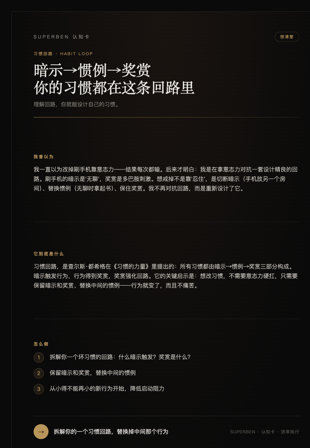 习惯回路